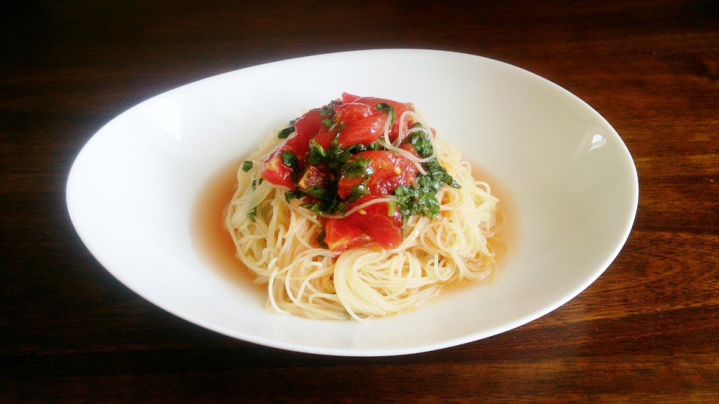 冷製パスタは「水分」をコントロールすること♪